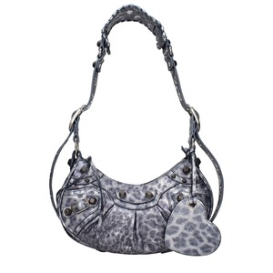 BALENCIAGA バレンシアガ レディース ショルダーバッグ レザー グレー
