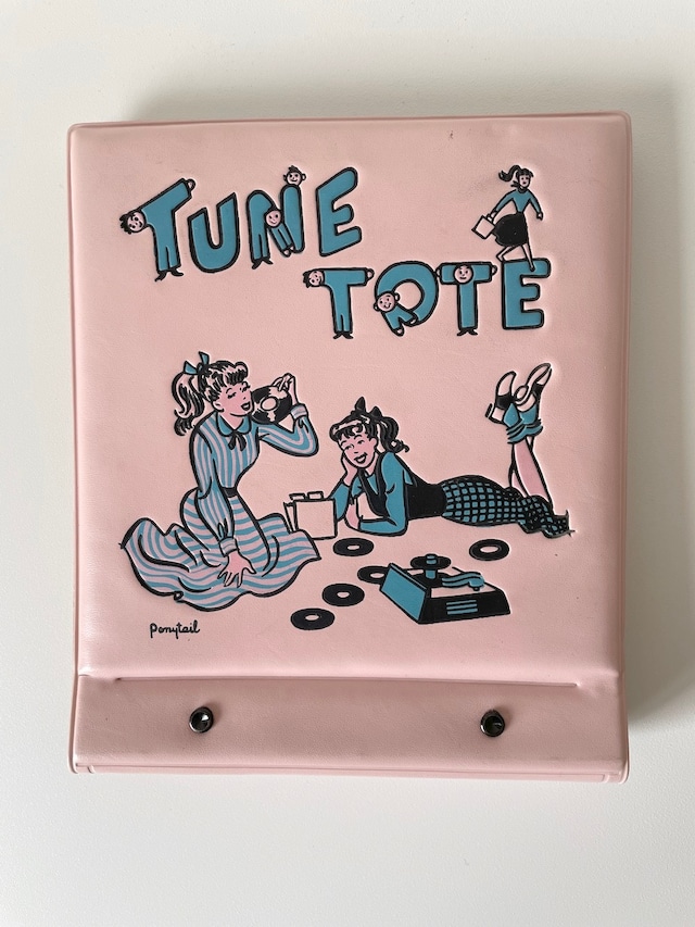 【アメリカ】レコードトートバッグ / TUNE TOTE (ピンク)