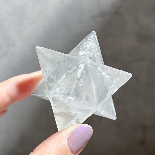 虹・ガーデン入り◎ミナスジェライス産クリアクォーツ マカバ61◇ Clear Quartz ◇天然石・鉱物・パワーストーン