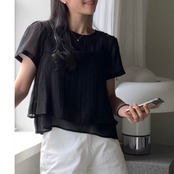 シャツ×キャミレイヤードセット　全3色　 00068