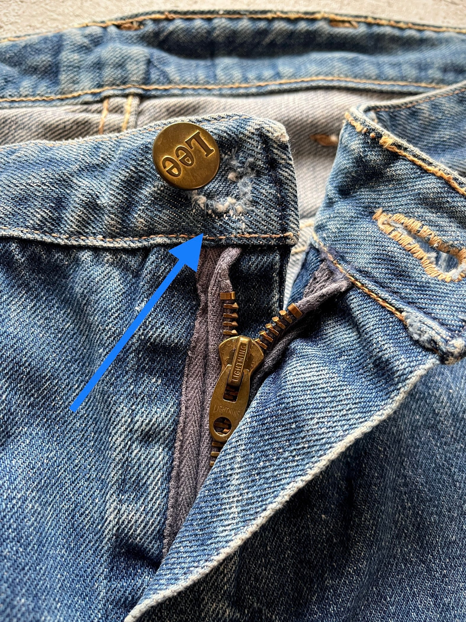 60s WRANGLER 11MWZ 5PKT INDIGO DENIM OLD VINTAGE ラングラー 刺繍