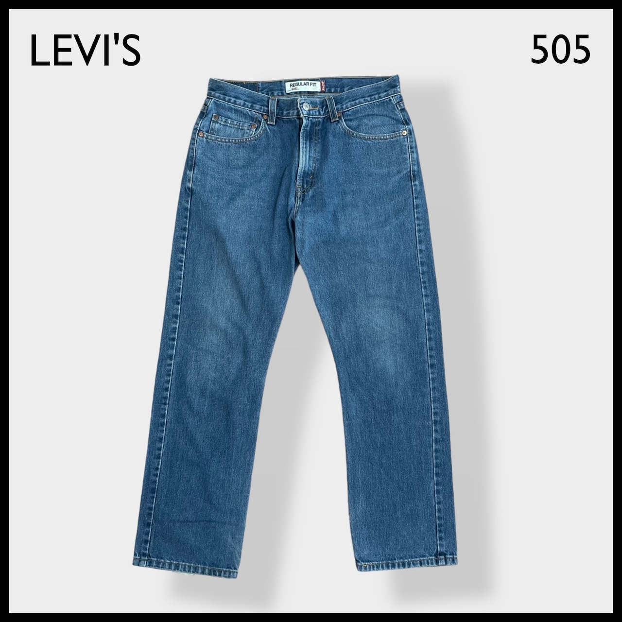 【LEVI'S】505  REGULAR FIT レギュラーフィット デニム ジーンズ ジーパン W32L30 エジプト製 テーパード リーバイス US古着