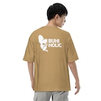 ビッグシルエットBUHI プリントTシャツ(Sand Khaki)