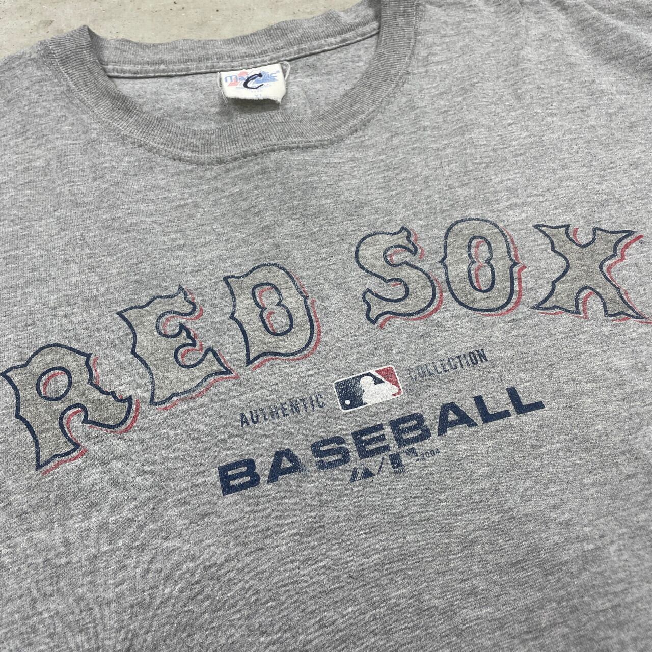 00年代 USA製 MLB ボストン・レッドソックス ロゴプリントTシャツ