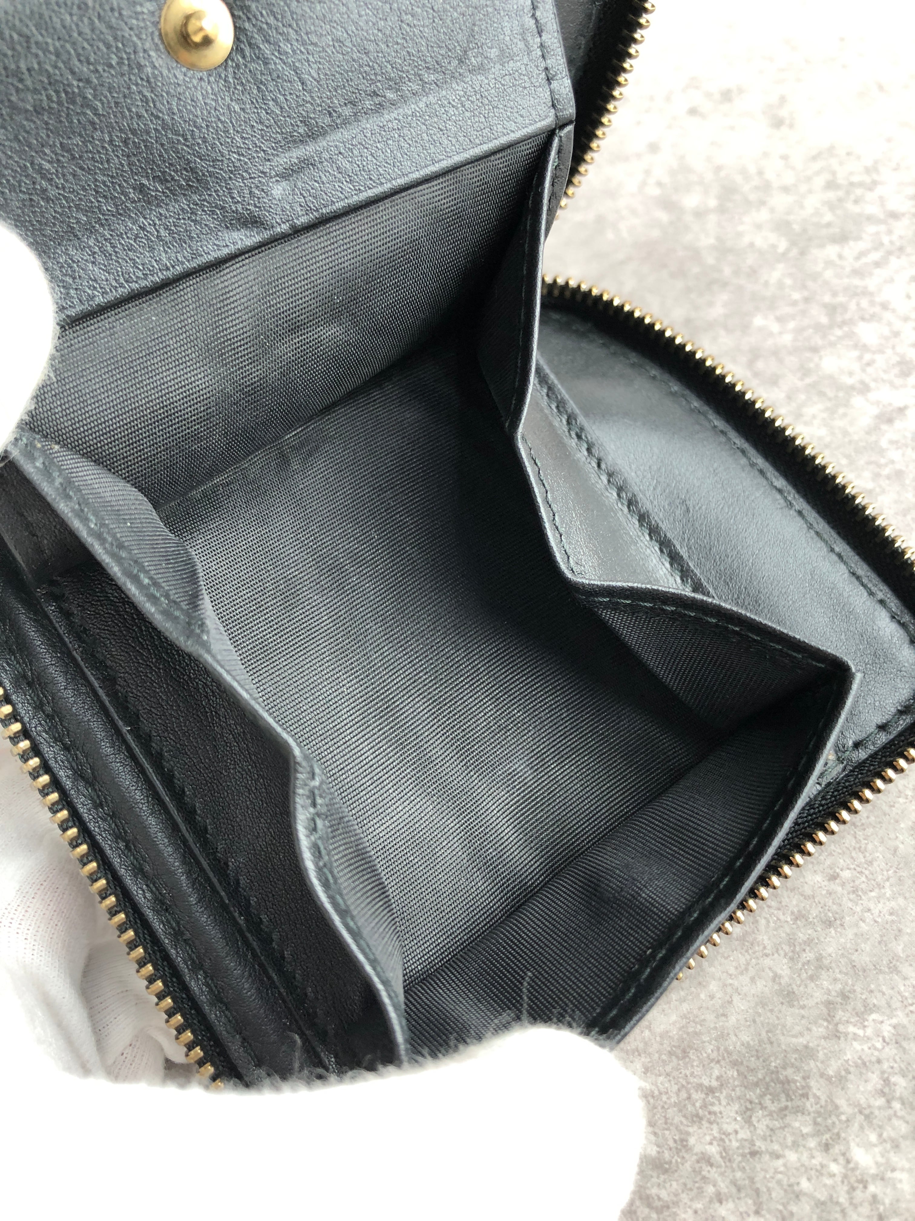 Christian Dior クリスチャン ディオール 財布 ブラック ロゴ レザー 2