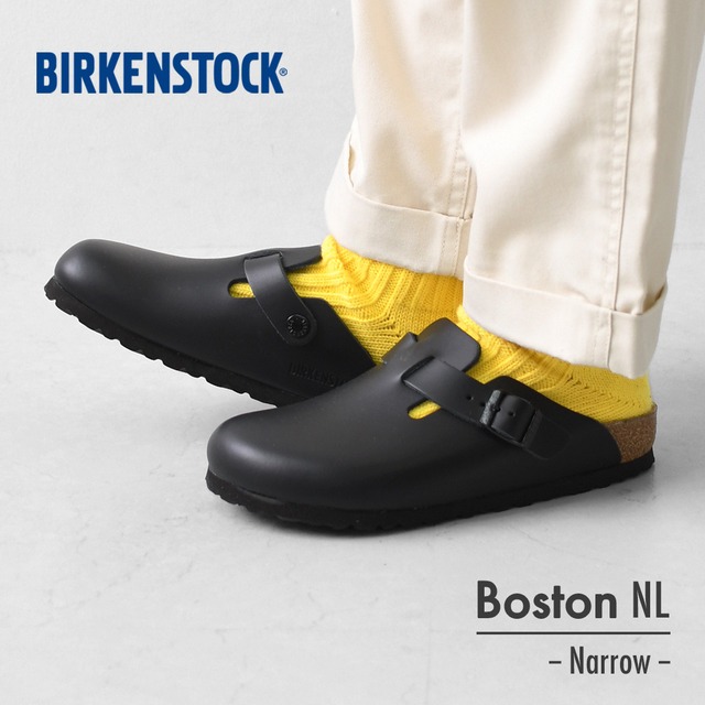 BIRKENSTOCK [ビルケンシュトック正規販売店] Boston NL Narrow [060193] ボストン ナチュラルレザー・表革【ワイズ ナロータイプ】 LADY'S [2026SS]