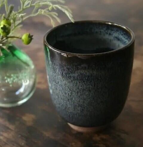 Cup 湯呑 天目 大 (幅8 cm)