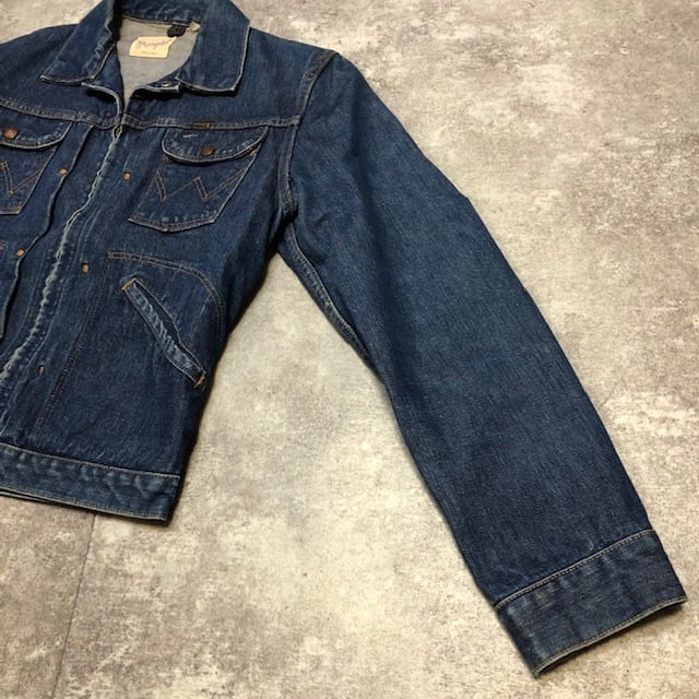 60s Wrangler 24MJZ ジッパー デニムジャケット 38 グリッパ