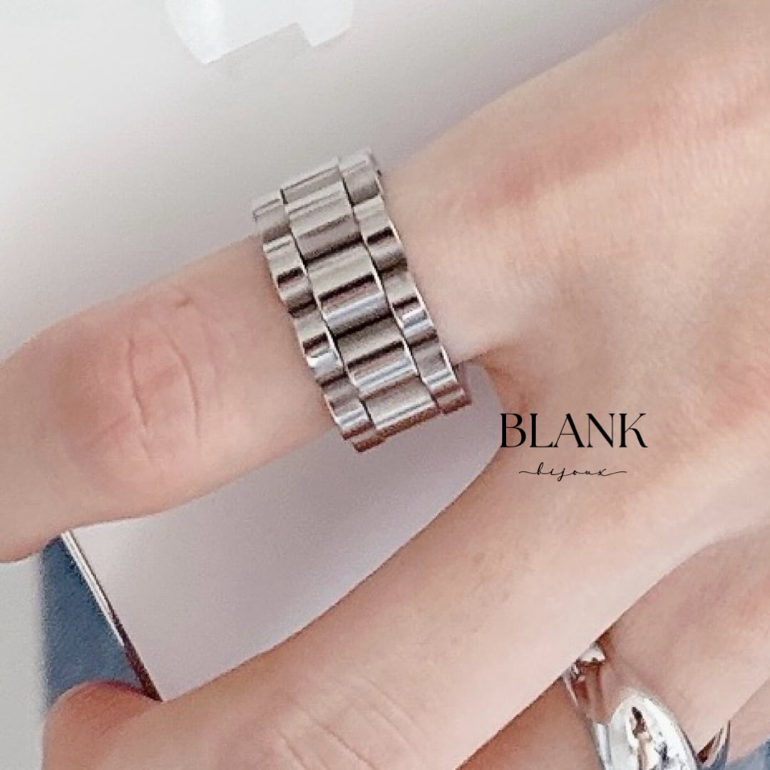 r1-s ウォッチベルトリングシルバー Watch Belt Ring Silver 316L