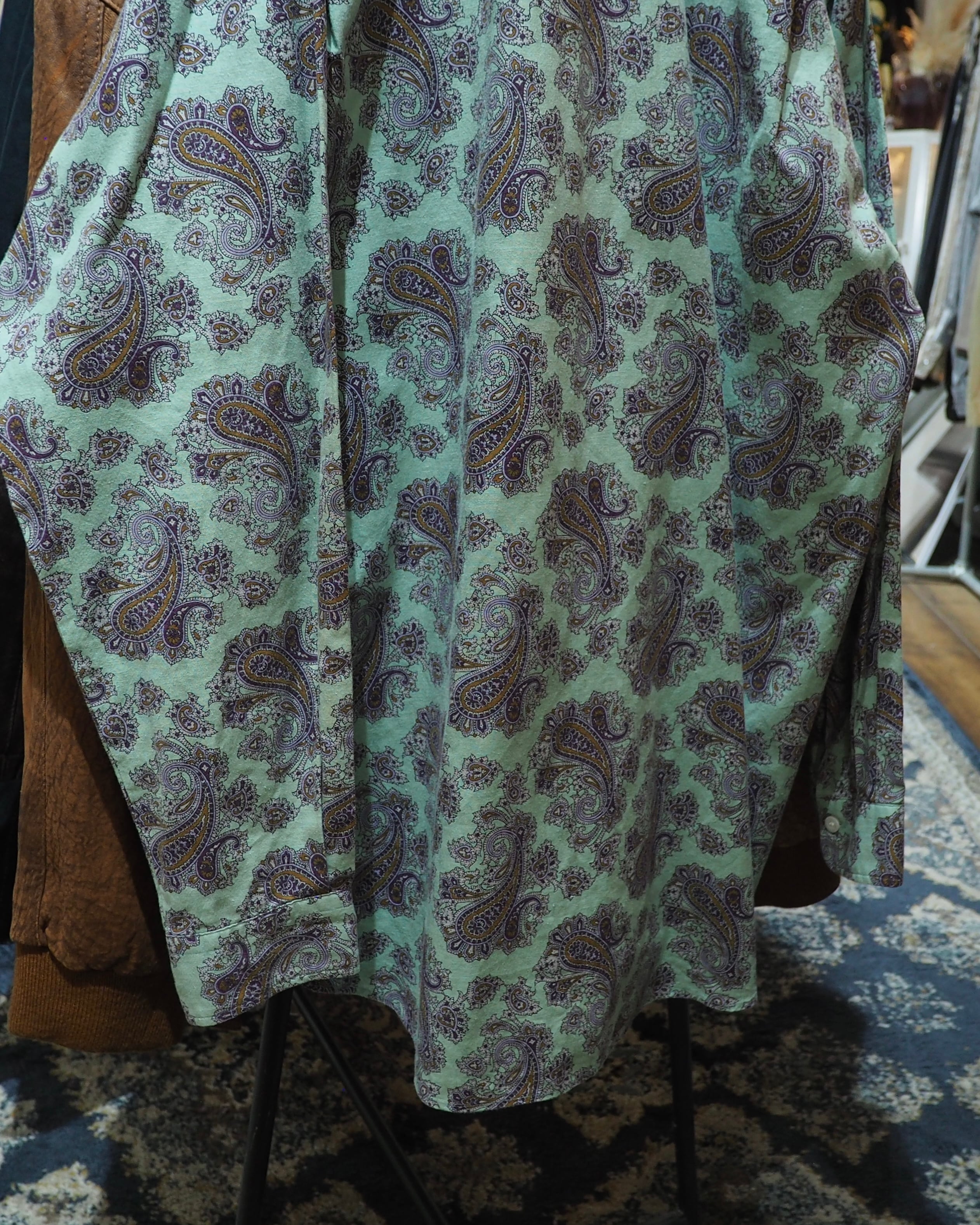 1990s " McGREGOR " Beautiful Paisley All Over Pattern Vintage Loose Shirt