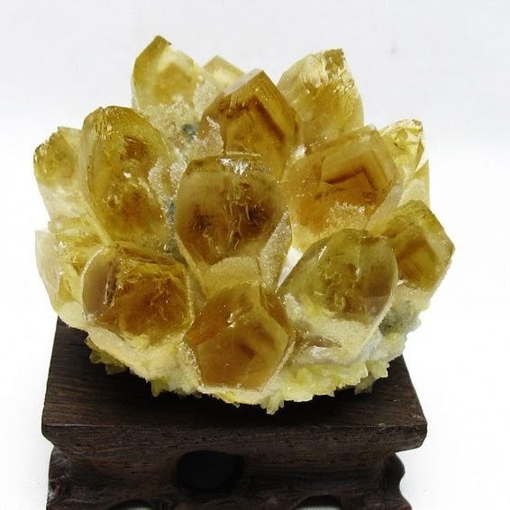 シトリン クラスター シトリンクォーツ 原石 台座付属 一点物 182-8448
