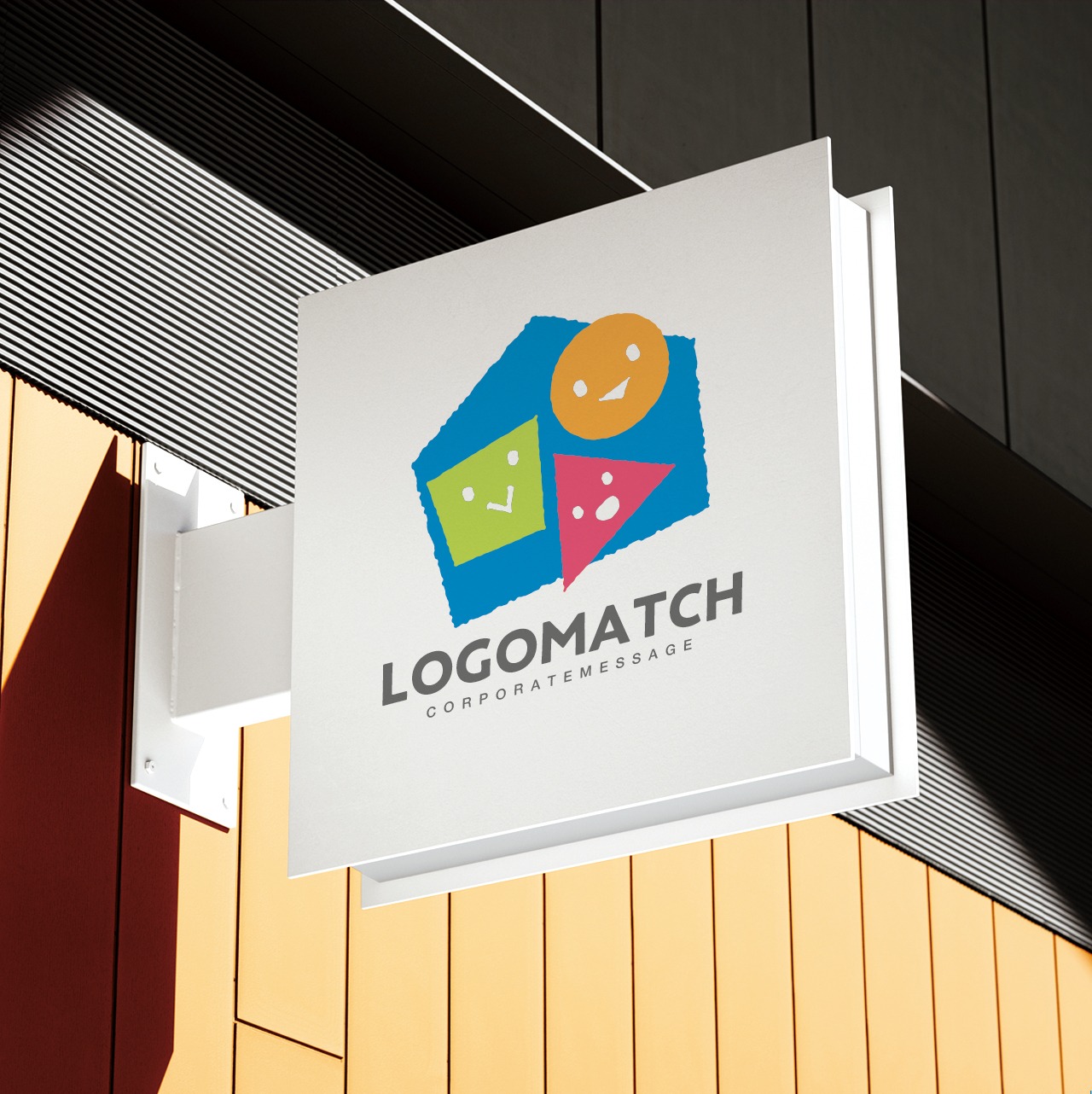 ◯△□の笑顔集う家のロゴ