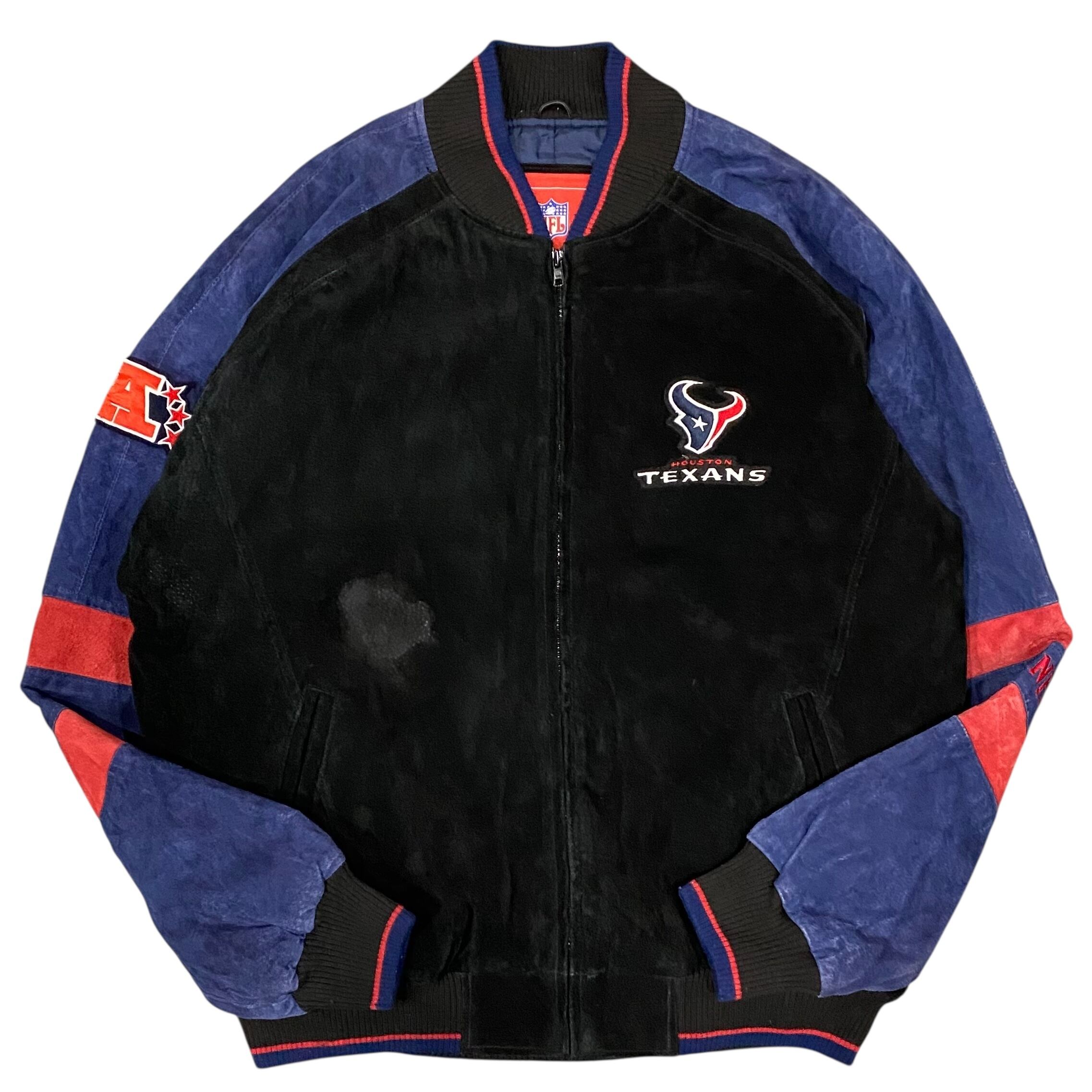 【古着】”NFL” Houston Texans Suede Stadium Jacket