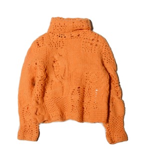 Junya Watanabe Comme des Garçons　　crochet knit　turtle sweater