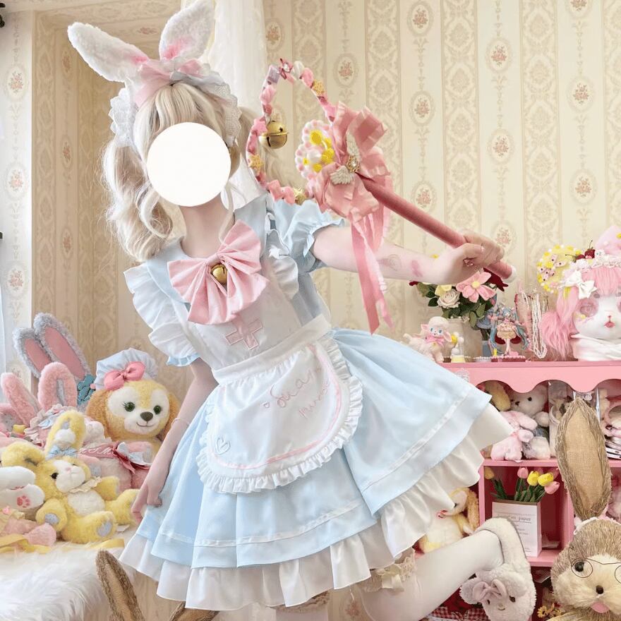 ロリィタ/ロリータワンピース プリンセス 可愛い 長袖 リボン