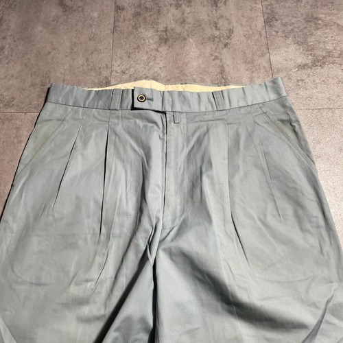90s KENZO golf ライトブルー 無地 日本製 【W33】 詳細写真7