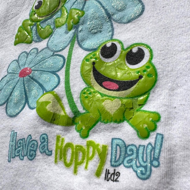 【KIDS&LADIES】HOPPY Day! T-shirt size:L