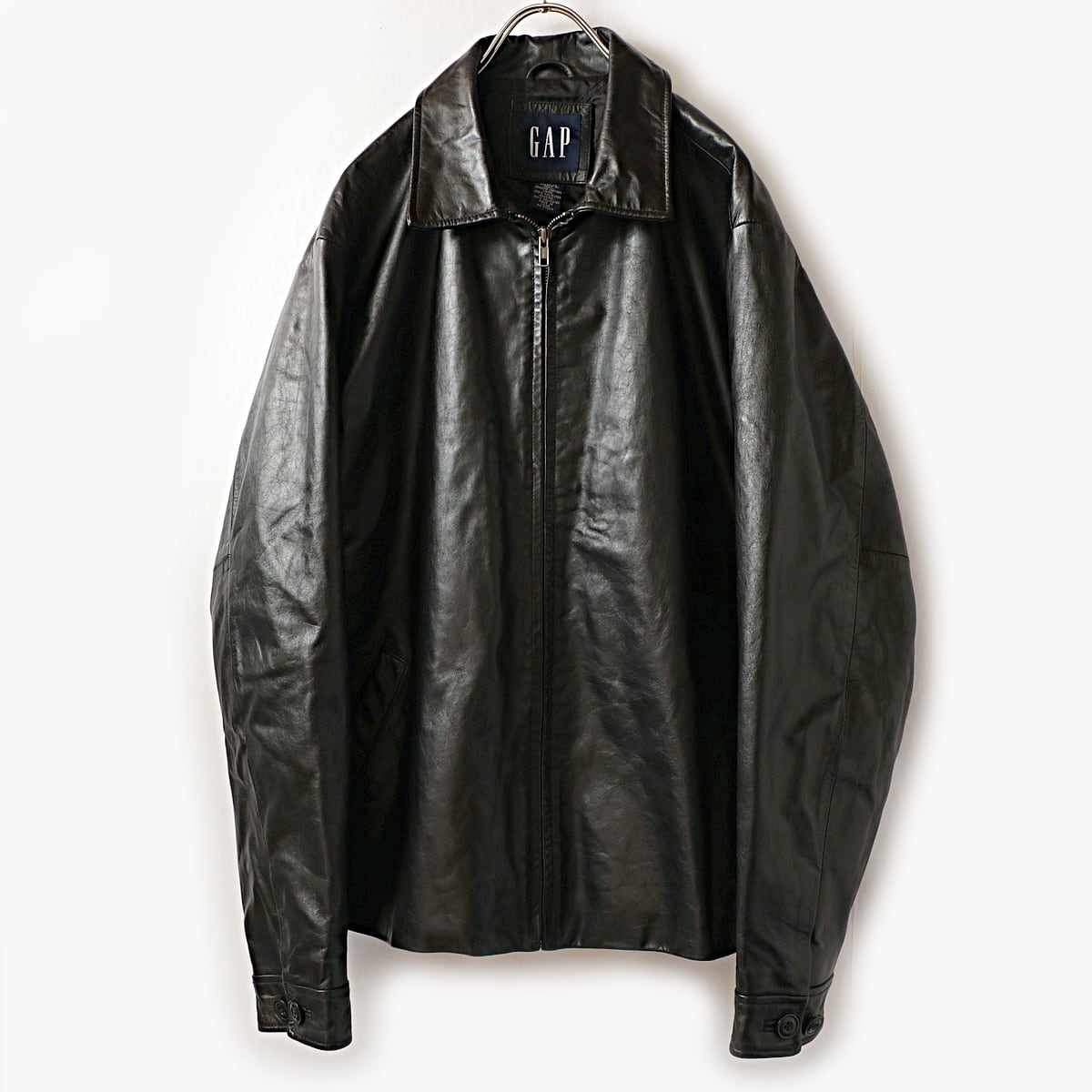 90s GAP シングル レザー ジャケット 古着 used | khaki select clothing