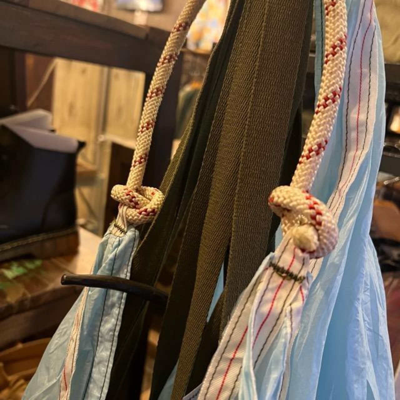 France Parachute shoulder bag Blue　フランス　パラシュートショルダーバッグバッグ　ブルー　ショルダーバッグ