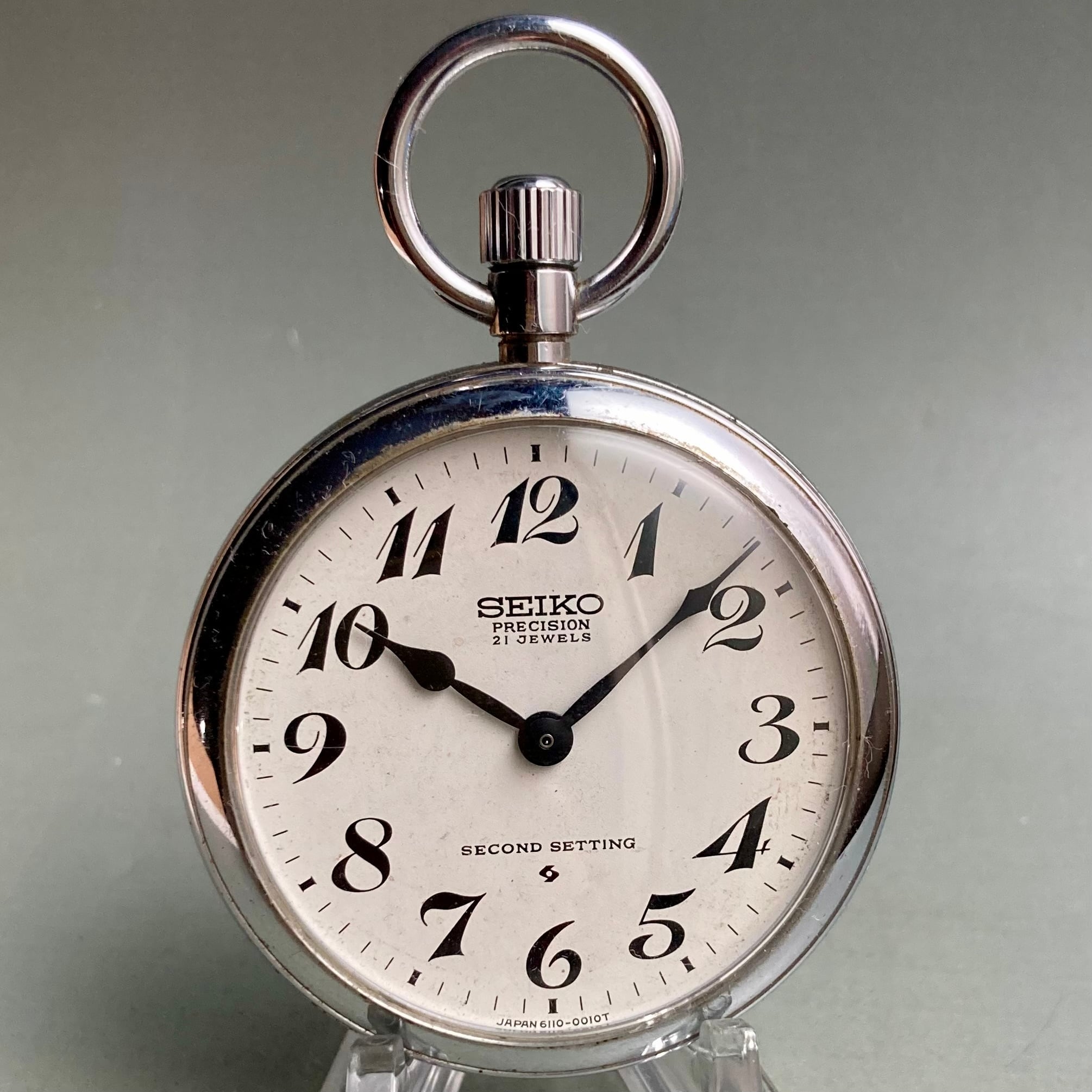 SEIKO QUARTZ 懐中時計 t 動作品】セイコー SEIKO 懐中時計 1973年