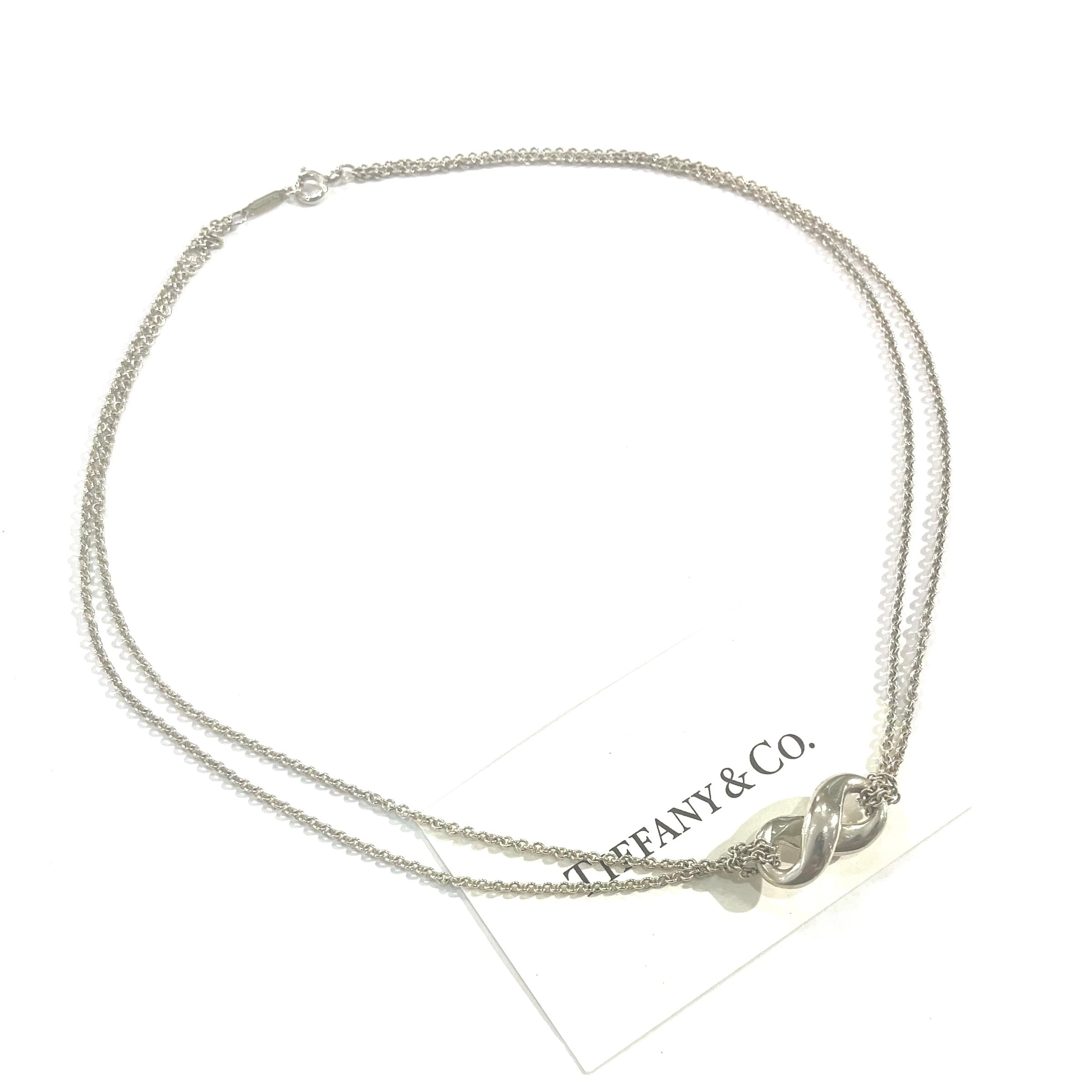 限定価格【TIFFANY&Co.】2527 Wチェーン 立体インフィニティ
