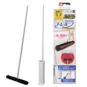 レック 激落ちくん 高密度ブラシ トレループ Premium (床・階段用タイプ ・ グレー) くり返し使える ホコリ取り/ケースに通すとモップがキレイに/スライドケースでホコリをまとめて捨てられる