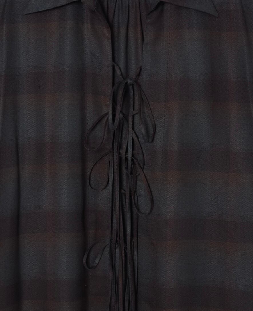 25AW】SUGARHILL PLAID STRING SHIRTS (DEEP GREEN) 25330505 | IAAAM