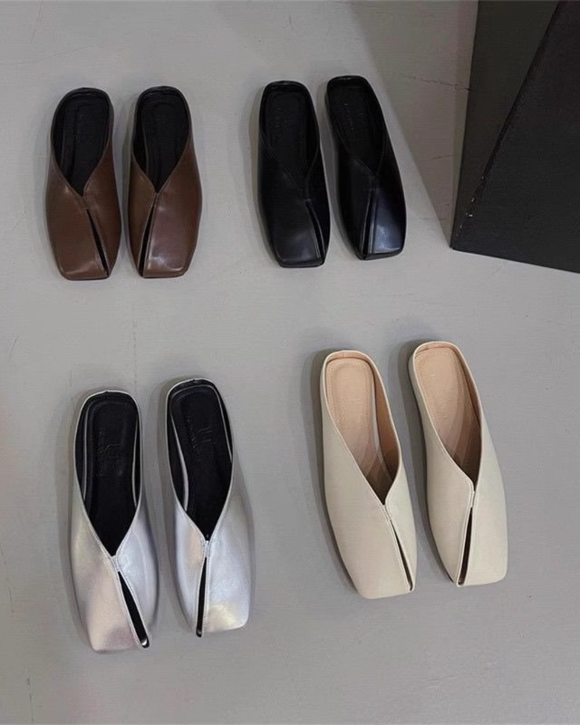 アーバンスクエアフラットシューズ 4color A0437