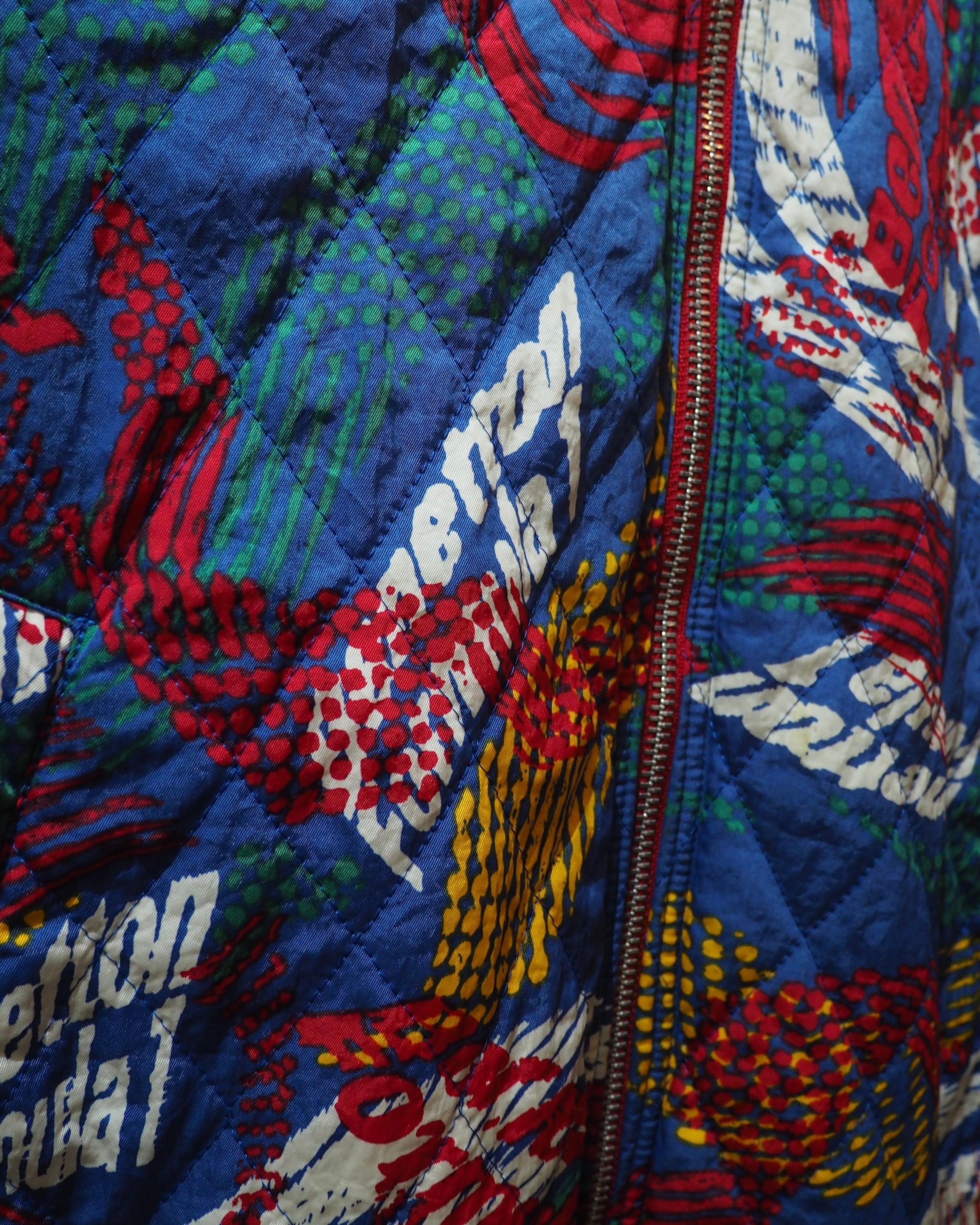 1990s ” UNITED COLORS OF BENETTON ” 2way Reversible Vintage Loose MA_1 Flight Jacket