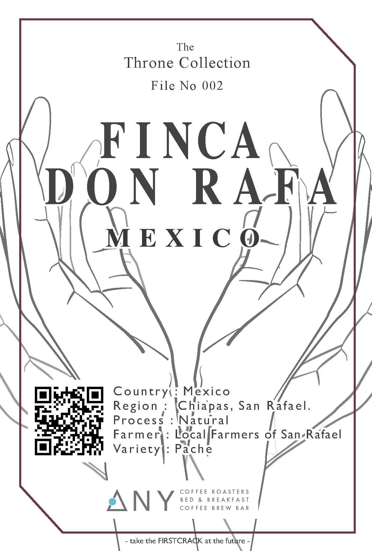 The Throne Collection File No 002 [100g] - Finca Don Rafa, Mexico | ANY  B&B+COFFEE | Nara, Japan powered by BASE