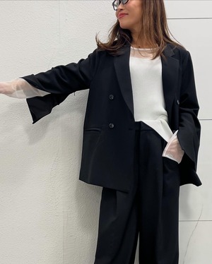 ロージー  Rosiee 袖スリットダブルジャケット