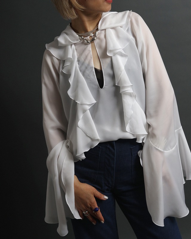 Givenchy / Frilled Blouse