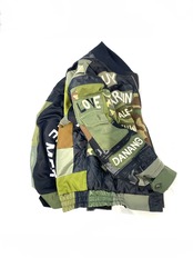 【bomber34】再構築リバーシブルボンバー Kimono×Military MIX BOMBER JACKET