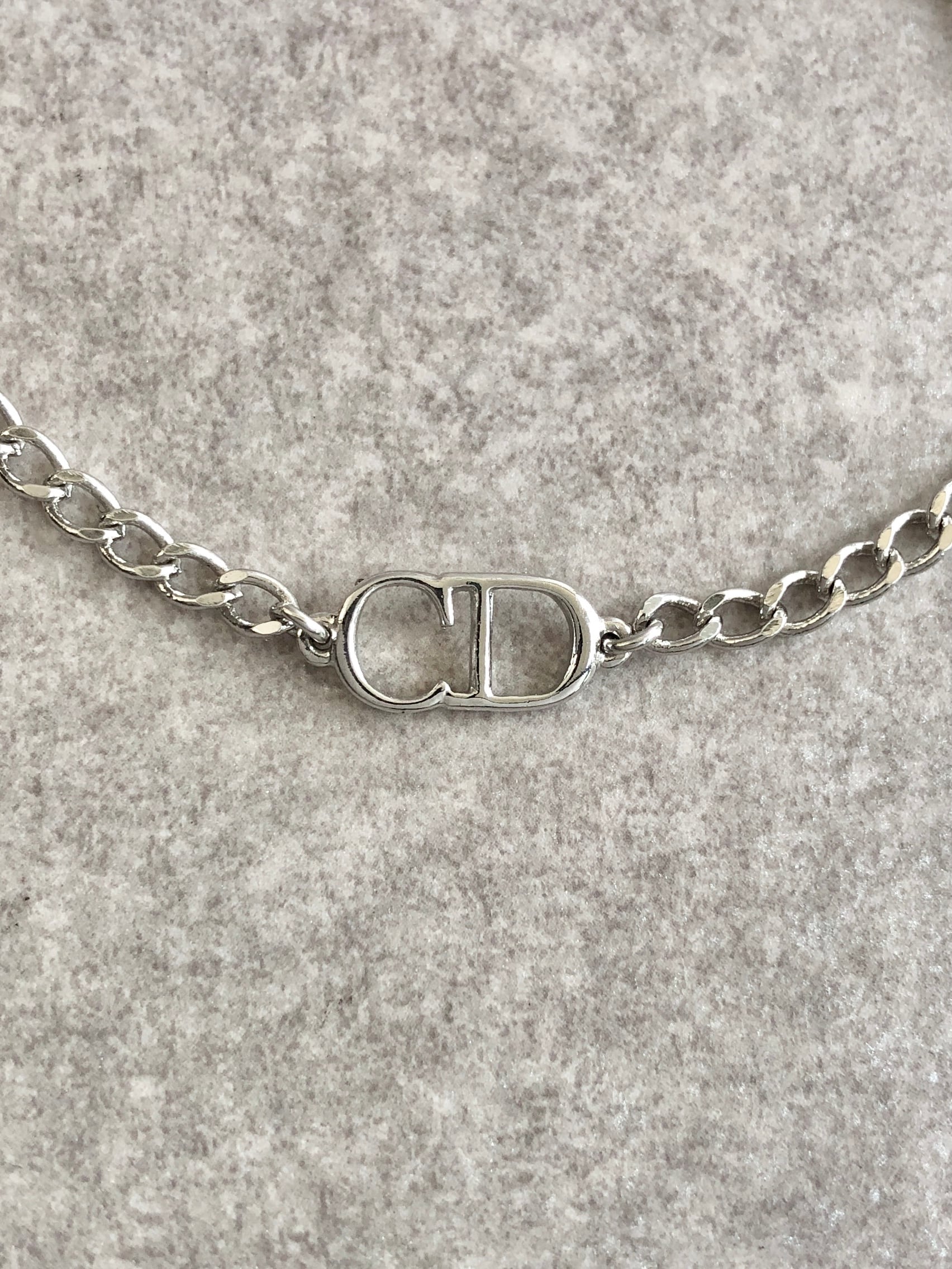 VINTAGE DIOR/ディオール　シルバーブレスレット Christian Dior クリスチャン ディオール ブレスレット シルバー CD