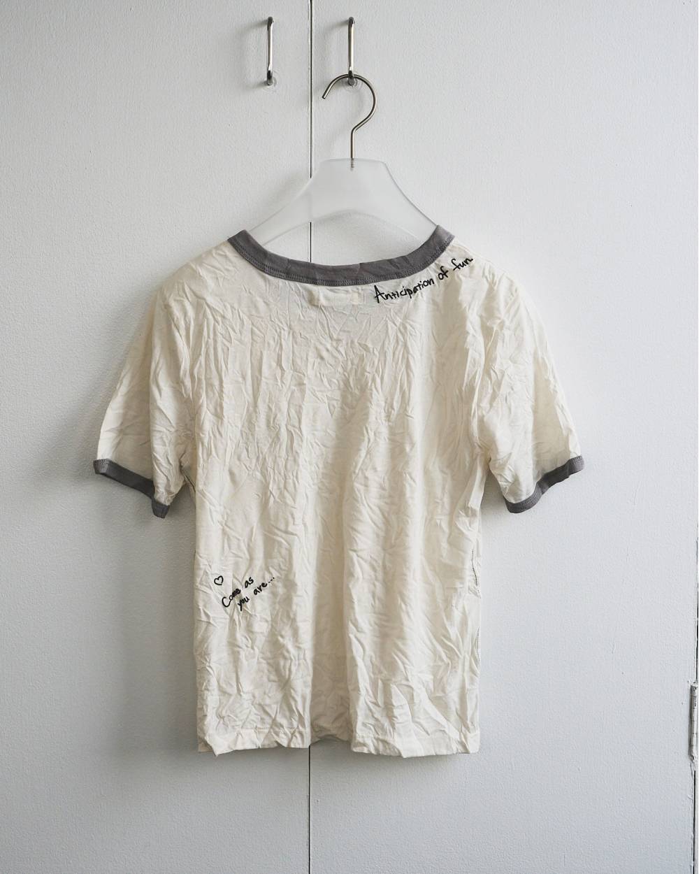 anuke(アンヌーク) Lettering Washer T-Shirts | サウスオレンジ