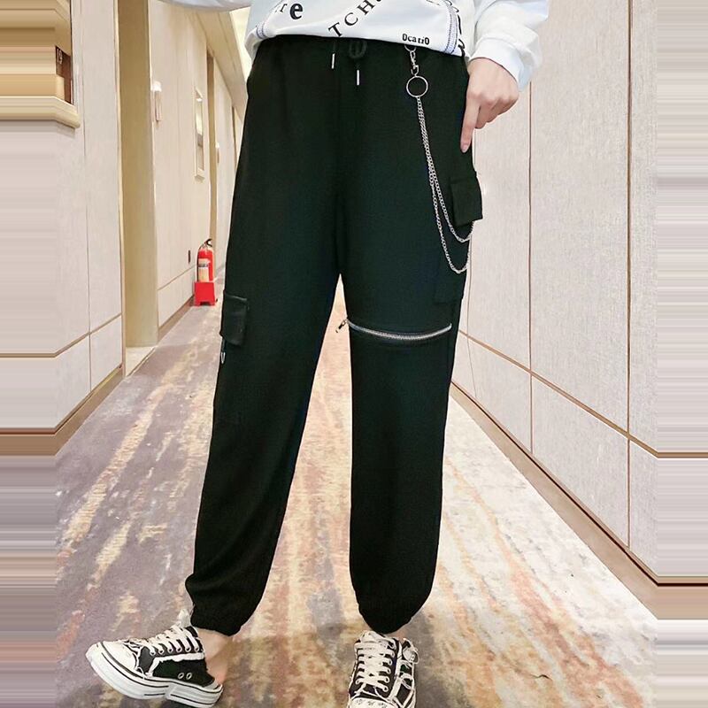 プラスサイズの女性の2020年秋の新しい緩い、薄いジッパーパンツカジュアルな脂肪姉妹西洋スタイルカジュアルパンツファッション ミックスインファッション50116788628