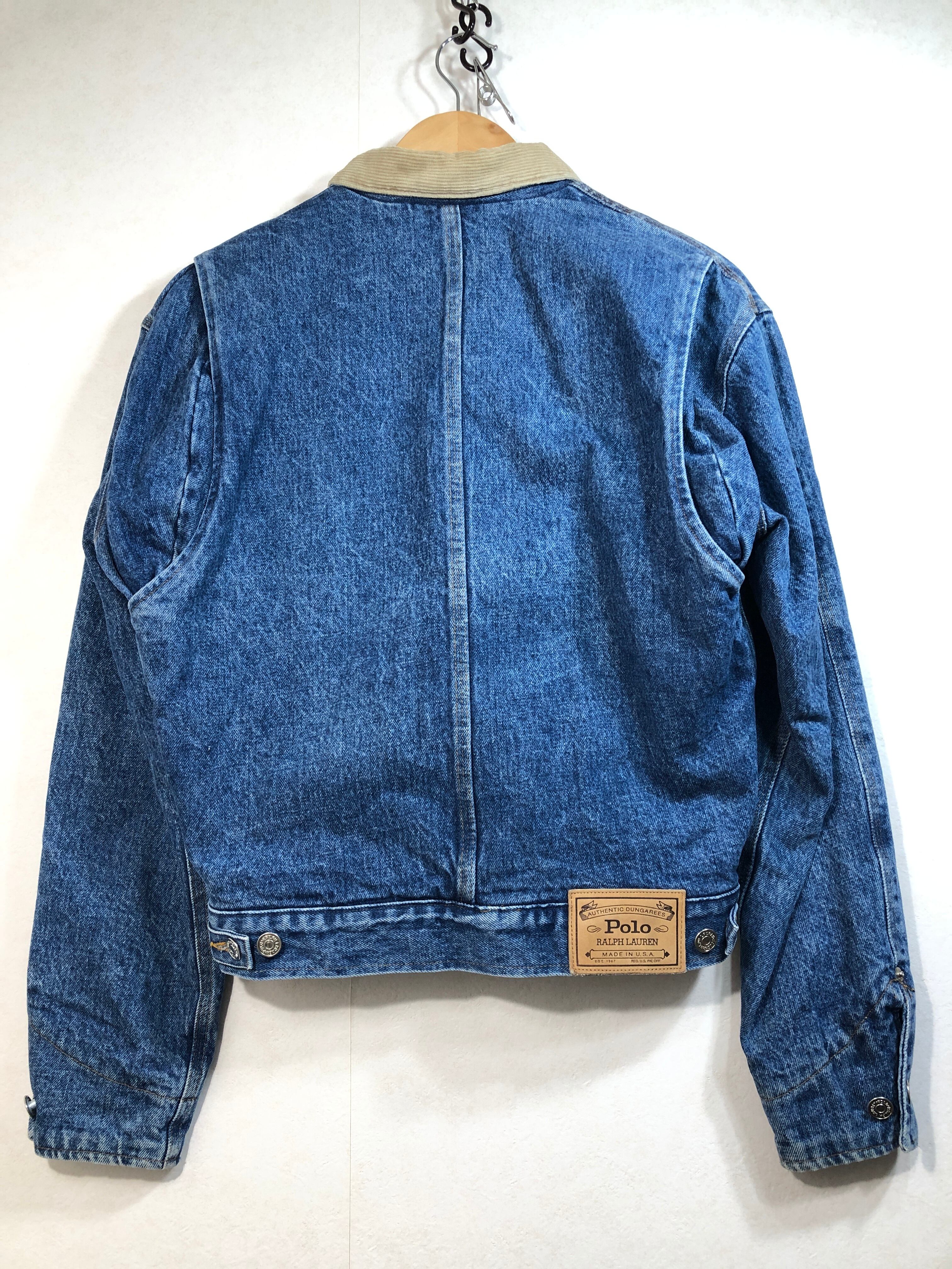 071042○ POLO RALPH LAUREN チェック ブランケット デニム ジャケット 