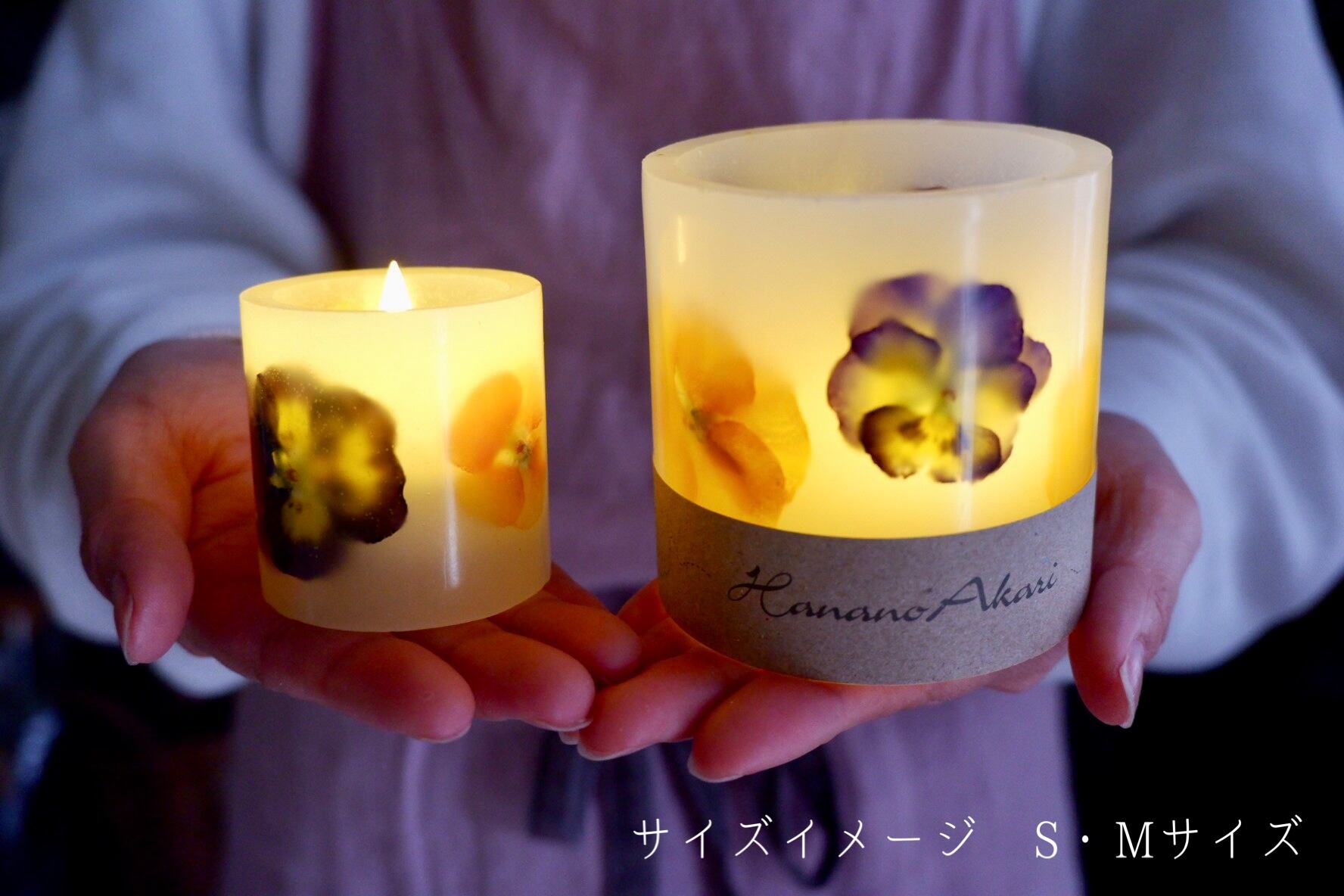 ボタニカルキャンドルアート ランタン プロが教える】ボタニカルランタンキャンドルの作り方。写真多め