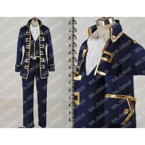 DK1714   銀魂 真選組 隊服 近藤勲 土方十四郎 沖田総悟(紺色) コスチューム、コスプレ衣装 オーダーサイズ対応 K1714 銀魂 真選組 隊服 近藤勲 土方十四郎 沖田総悟(紺色) 風