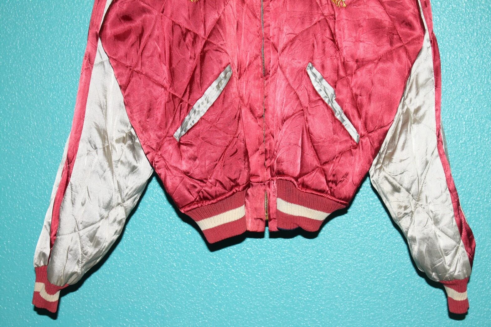 50s ICELAND Souvenir Jacket Iceland Map×白頭鷲 | VOLAR