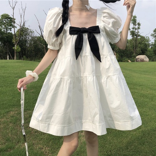 ✞ スリーブリボンスカート 大人ガーリー スウィート キュート カジュアル ✞ゴスロリ SM ミリ 甘ロリ クラロリ 和ロリ エレガント 黒ロリ 姫ロリ 華ロリ BB-BB7911460