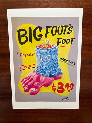 Bigfoot's foot プリント　A3サイズ