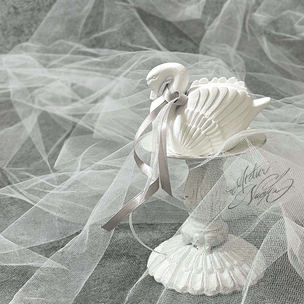 立体スワン(b) シリコンモールド | シリコンモールド・クレイクラフト