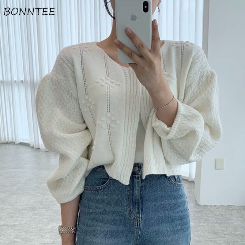 【新作】【送料無料】 カーディガン女性ファッションホット販売フェミニン人気の固体シックなオルカジュアルスリムセーターオールマッチデイリーニットストリートコージー 0251153243969