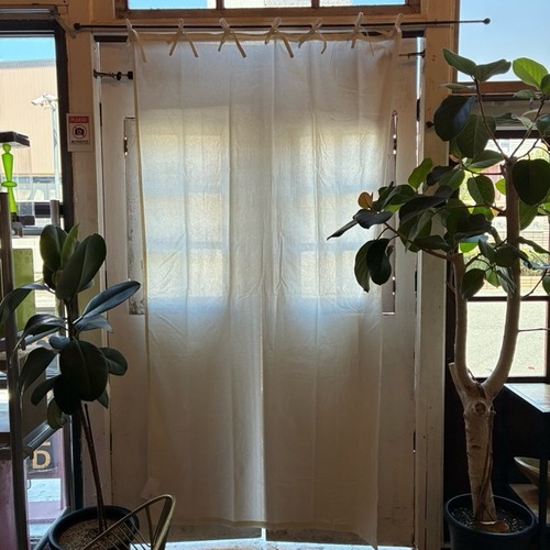 TOPANGA Homefurnishing India Cotton Sheeting curtain　インド　コットンシーチングカーテン　110×200cm　ホワイト　白　綿　ナチュラル　間仕切り　掃き出し窓　レースカーテン　ドレープカーテン　中厚　カーテンポール　暖簾