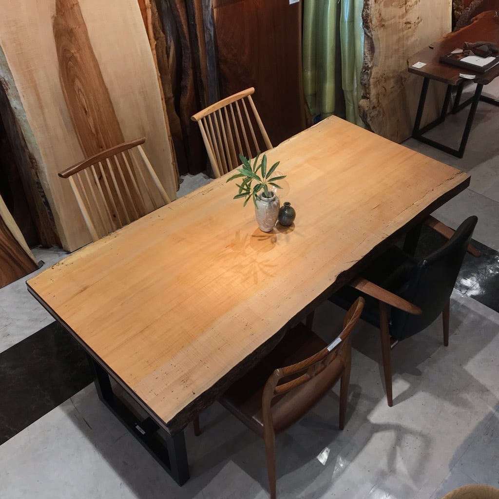 【OUTLET】メープル_1800×880-840×60_横浜OUTLET PLUS_テーブル天板/一枚板 1977 t001