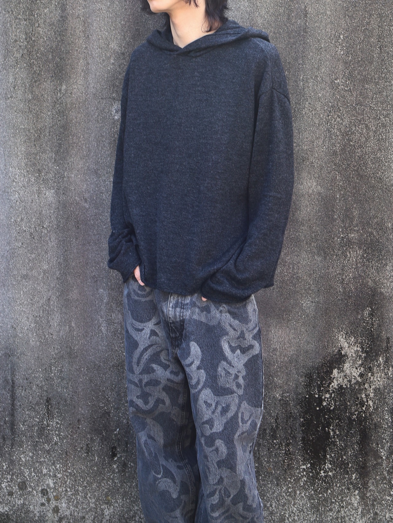 【26aw/ROLDSKOV】rambo hoodie grey