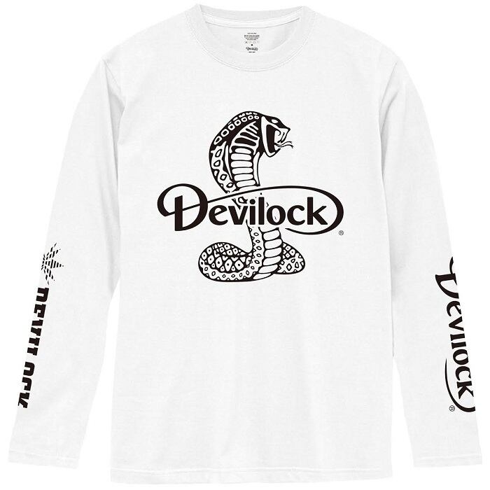 DEVILOCK / デビロックBOTH LOGO COBRA LSTロンT 長袖Ｔシャツ 黒