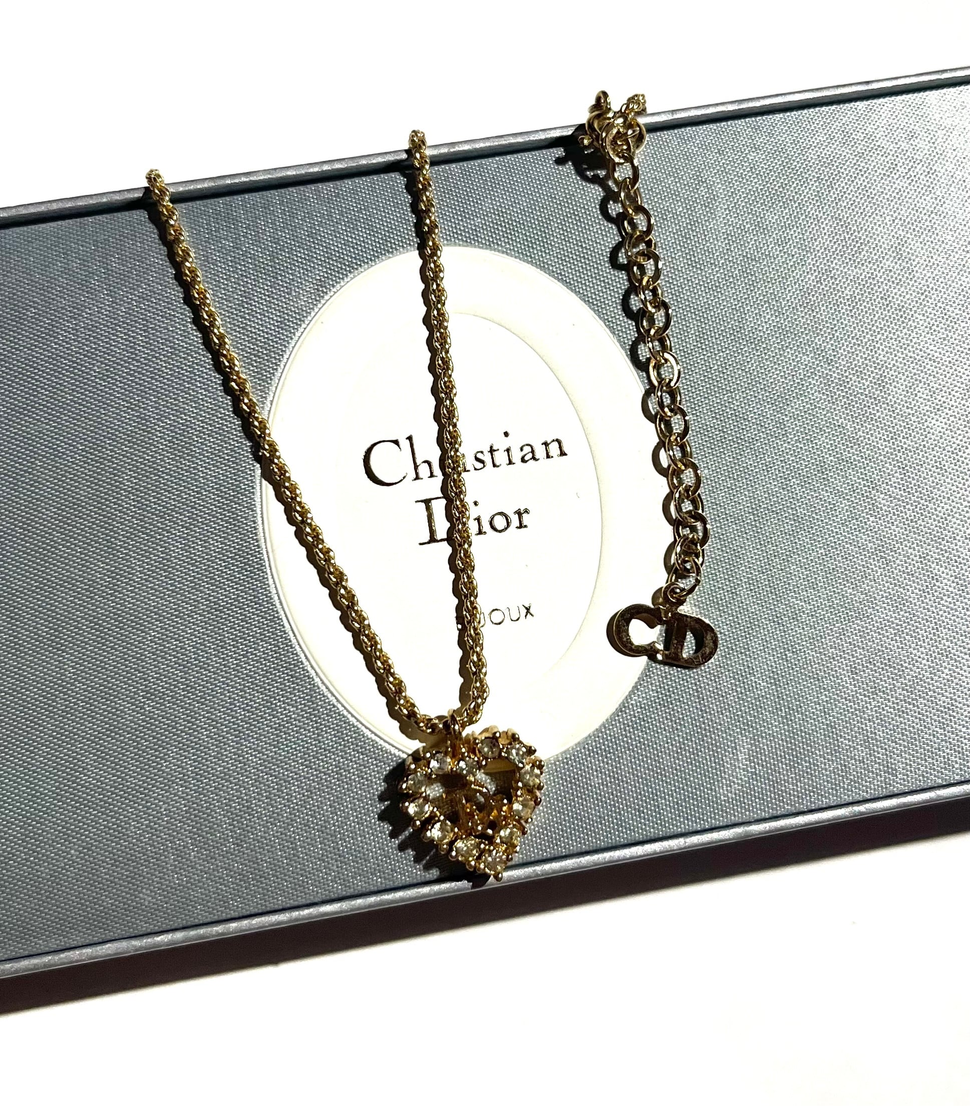 1427SALE VINTAGE Christian Dior CDハートロゴストーンネックレスクリスチャンディオール ヴィンテージ アンティーク アクセサリーリボン ストーン結婚式クラシカル | J&marmie vintage select 1427SALE VINTAGE Christian Dior CDハートロゴストーンネックレスクリスチャンディオール ヴィンテージ アンティーク アクセサリーリボン ストーン結婚式クラシカル | J&marmie vintage select