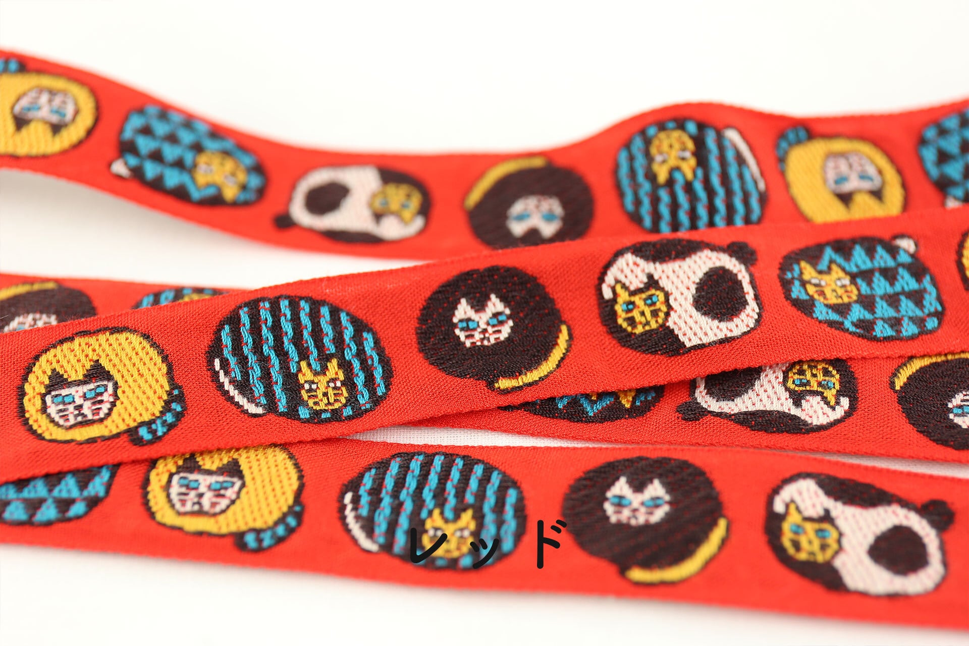 wakana リボン 数量5から】 リボン 『ジャガードセンターフラワー 幅約25mm 51番色